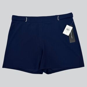 NWT Retrology Navy Elastic High Waist Shorts